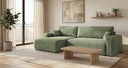 Designer Ecksofa Noma mit Schlaf- und Klappfunktion in Cord