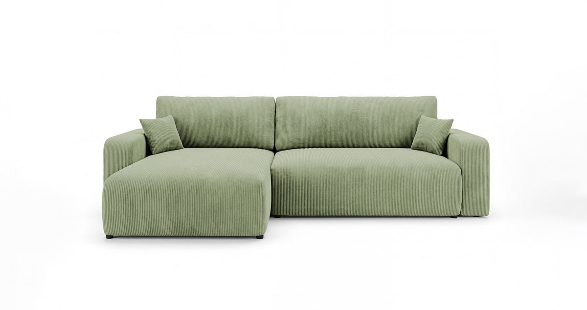 Designer Sofa Noma mit Schlaf- und Klappfunktion in Cord