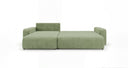 Designer Ecksofa Noma mit Schlaf- und Klappfunktion in Cord