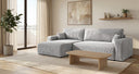 Designer Ecksofa Noma mit Schlaf- und Klappfunktion in Cord