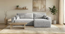 Designer Ecksofa Noma mit Schlaf- und Klappfunktion in Cord