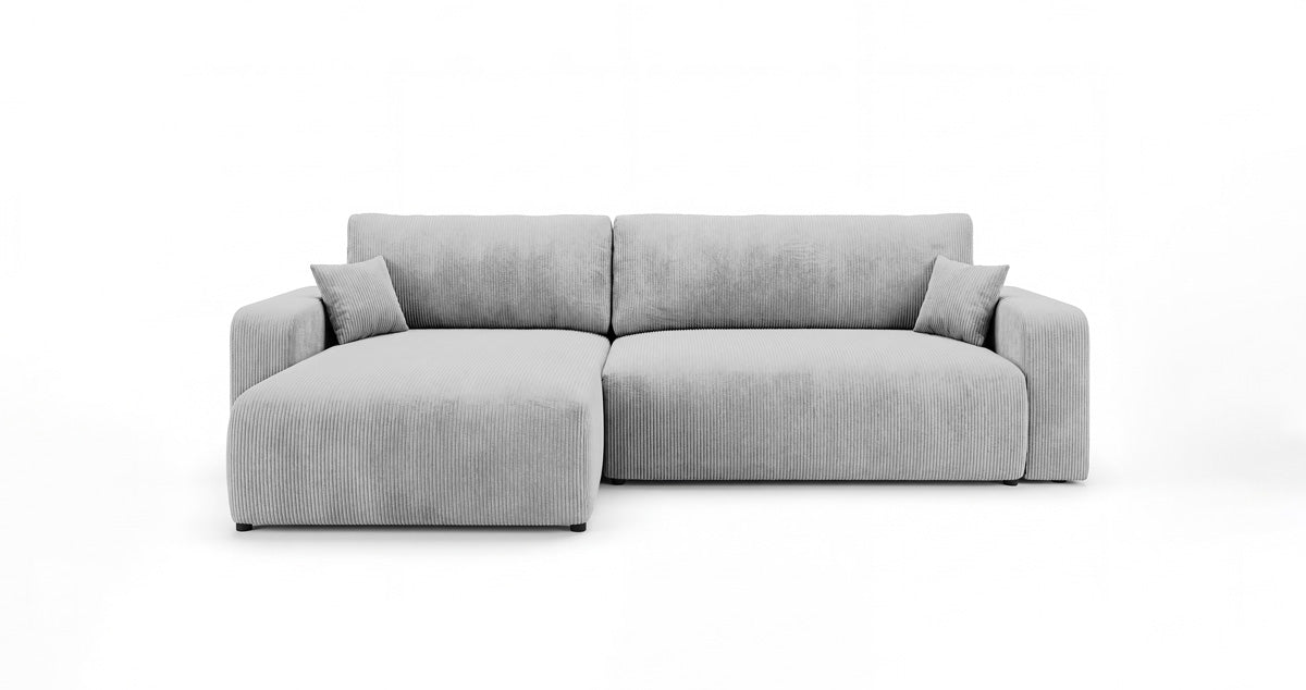 Designer Sofa Noma mit Schlaf- und Klappfunktion in Cord