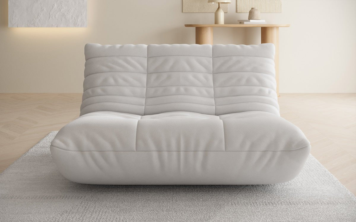 Designer 2 Sitzer Sofa Calmo in Echtleder