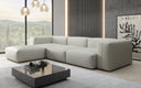 Designer Ecksofa Snug in Echtleder