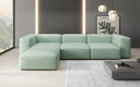 Designer Ecksofa Snug in Echtleder