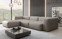 Designer Ecksofa Snug in Echtleder