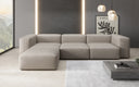 Designer Ecksofa Snug in Echtleder