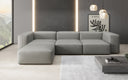 Designer Ecksofa Snug in Echtleder