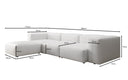 Designer Ecksofa Snug in Echtleder