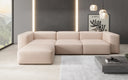 Designer Ecksofa Snug in Echtleder