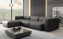 Designer Ecksofa Snug in Echtleder