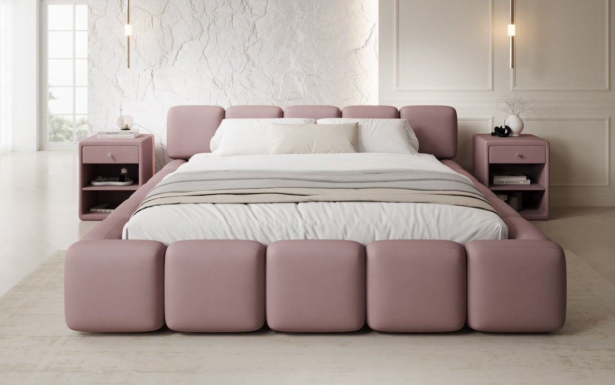 Designer Polsterbett Giulia Stoff mit Stauraum