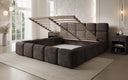 Designer Polsterbett Matilda Cord mit Stauraum