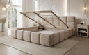 Designer Polsterbett Matilda Samt mit Stauraum