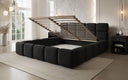 Designer Polsterbett Matilda Samt mit Stauraum