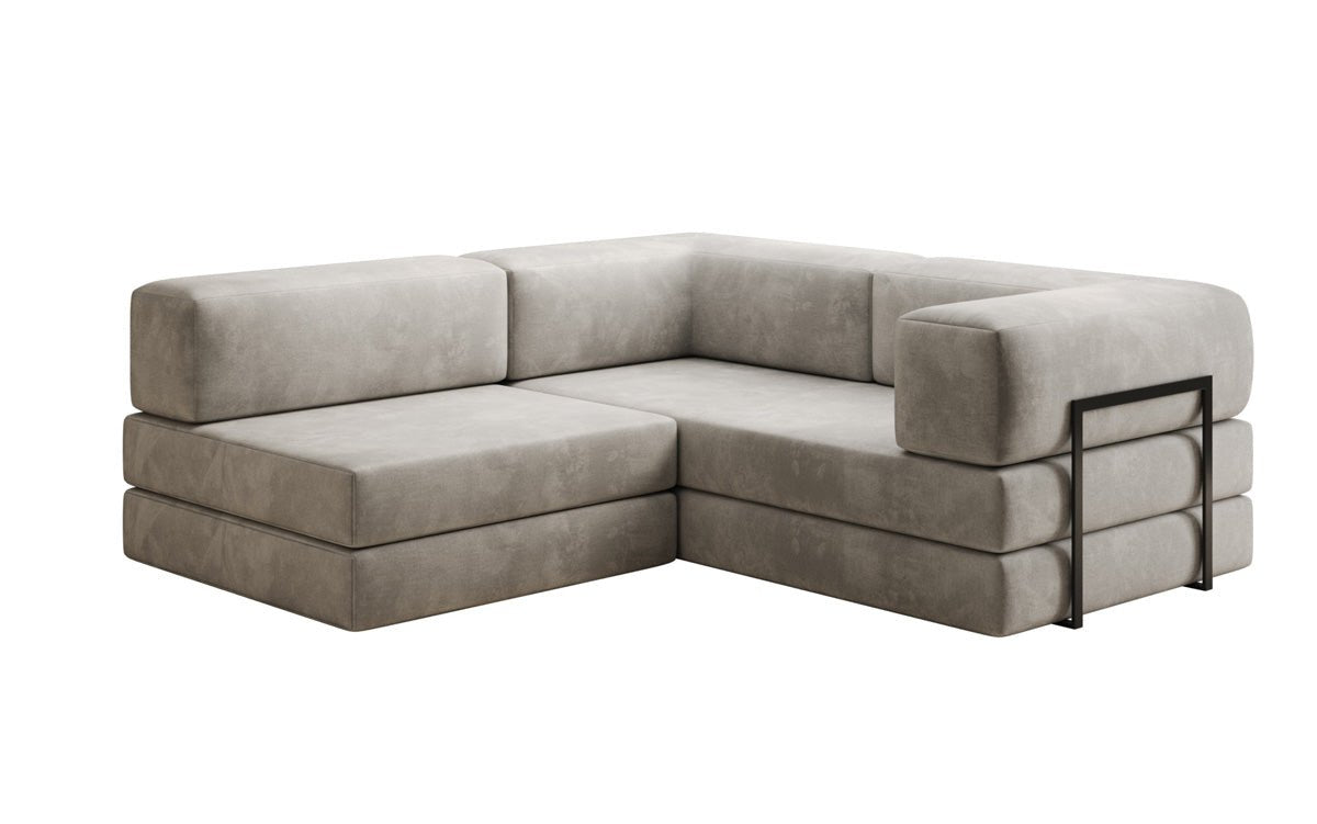 Designer Sofa Lazy L Mini in Samt