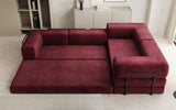Designer Sofa Lazy L geschlossen in Samt