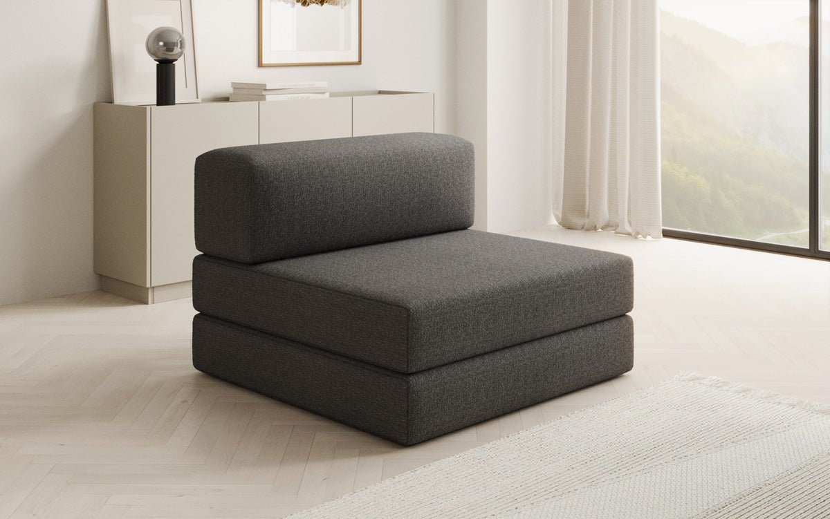 Designer Sofa Mittelmodul Lazy in Bouclé