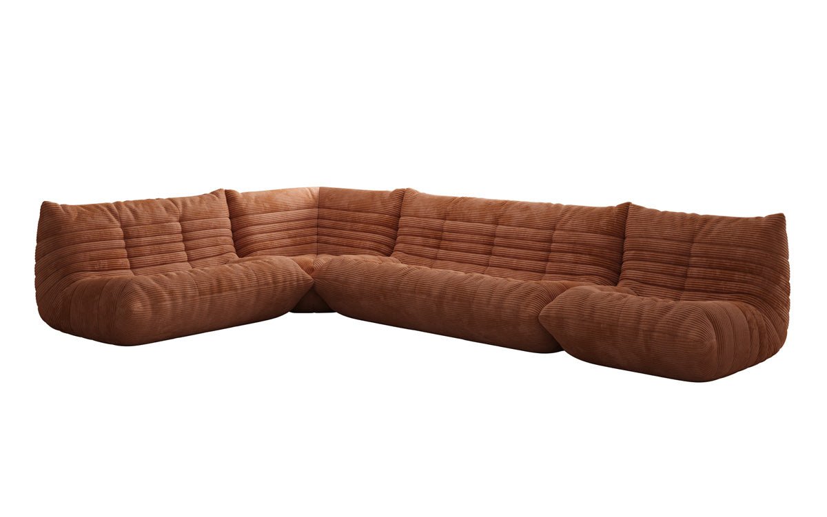 Designer Sofa Wohnlandschaft Calmo in Cord