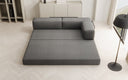 Designer Sofa/Chaise Longue Lazy in Bouclé