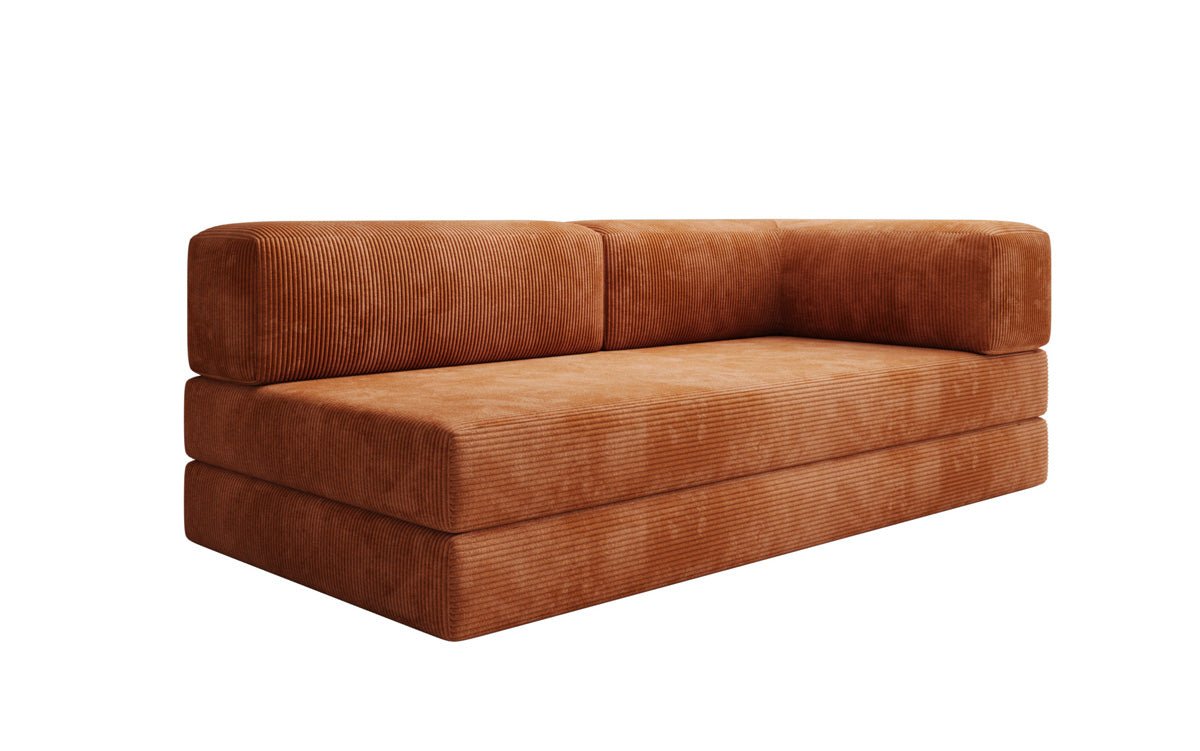 Designer Sofa/Chaise Longue Lazy in Cord