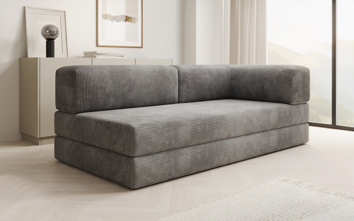 Designer Sofa/Chaise Longue Lazy in Cord