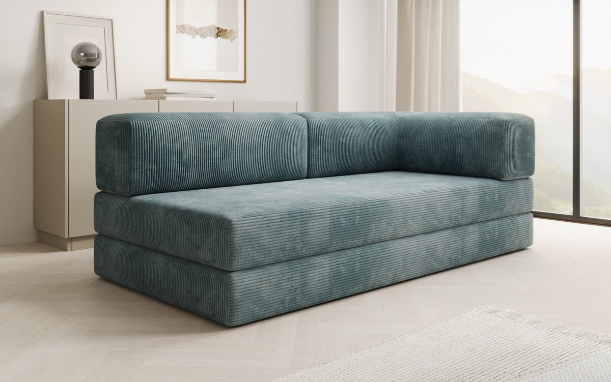 Designer Sofa/Chaise Longue Lazy in Cord