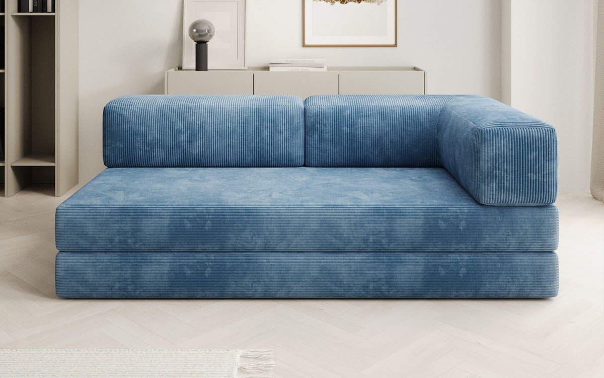 Designer Sofa/Chaise Longue Lazy in Cord