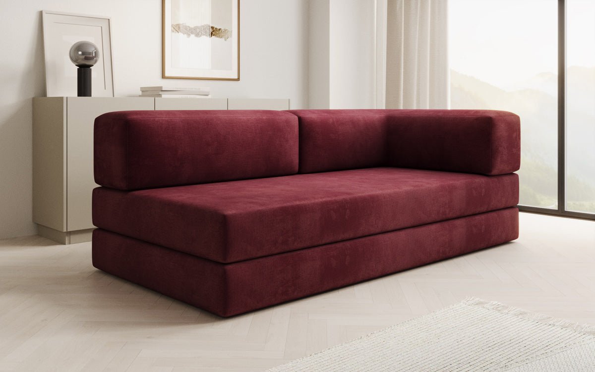 Designer Sofa/Chaise Longue Lazy in Samt