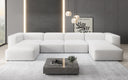 Designer U Sofa Snug in Echtleder
