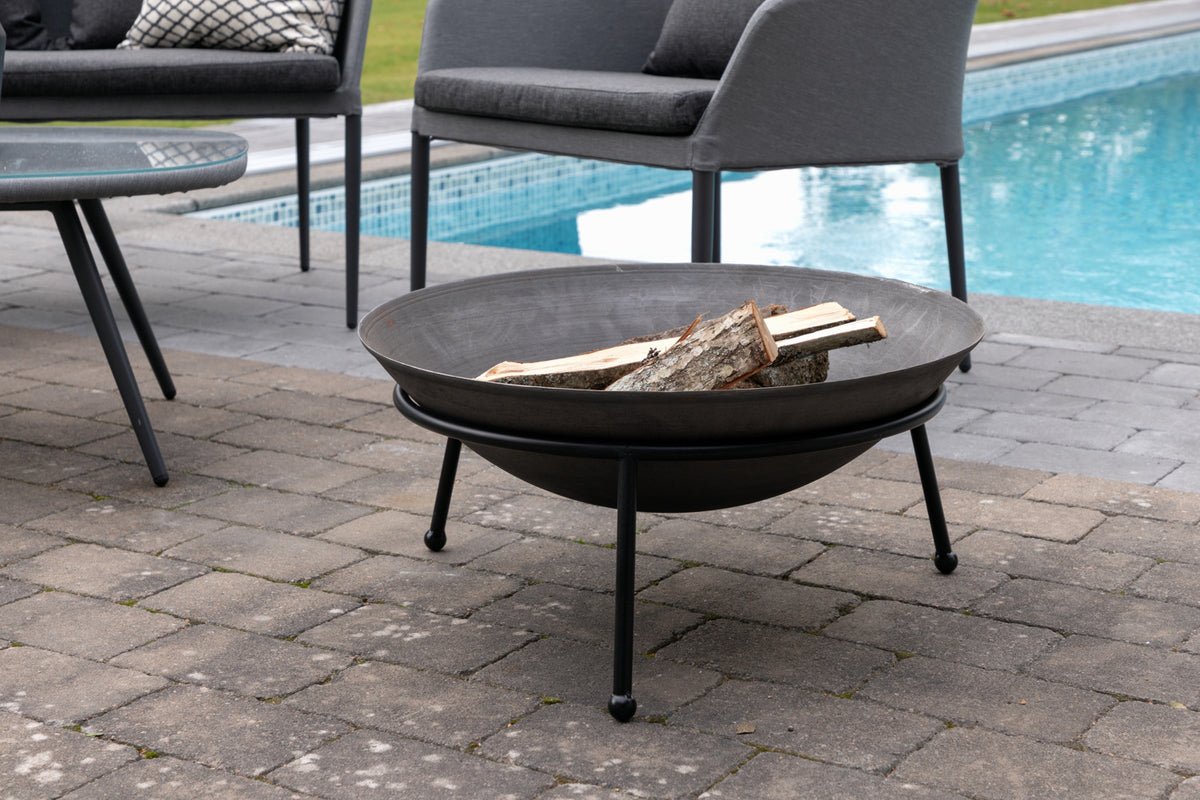 Feuerschale Bjorn - schwarze Feuerschale aus Stahl