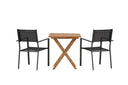 Garten Cafegruppe Irish – 3-teiliges Gartenmöbel-Set 70x70 cm