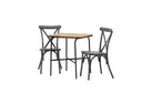 Garten Cafegruppe Living – 3-teiliges Gartenmöbel-Set mit Stühlen aus Aluminium