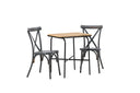 Garten Cafegruppe Living – 3-teiliges Gartenmöbel-Set mit Stühlen aus Aluminium