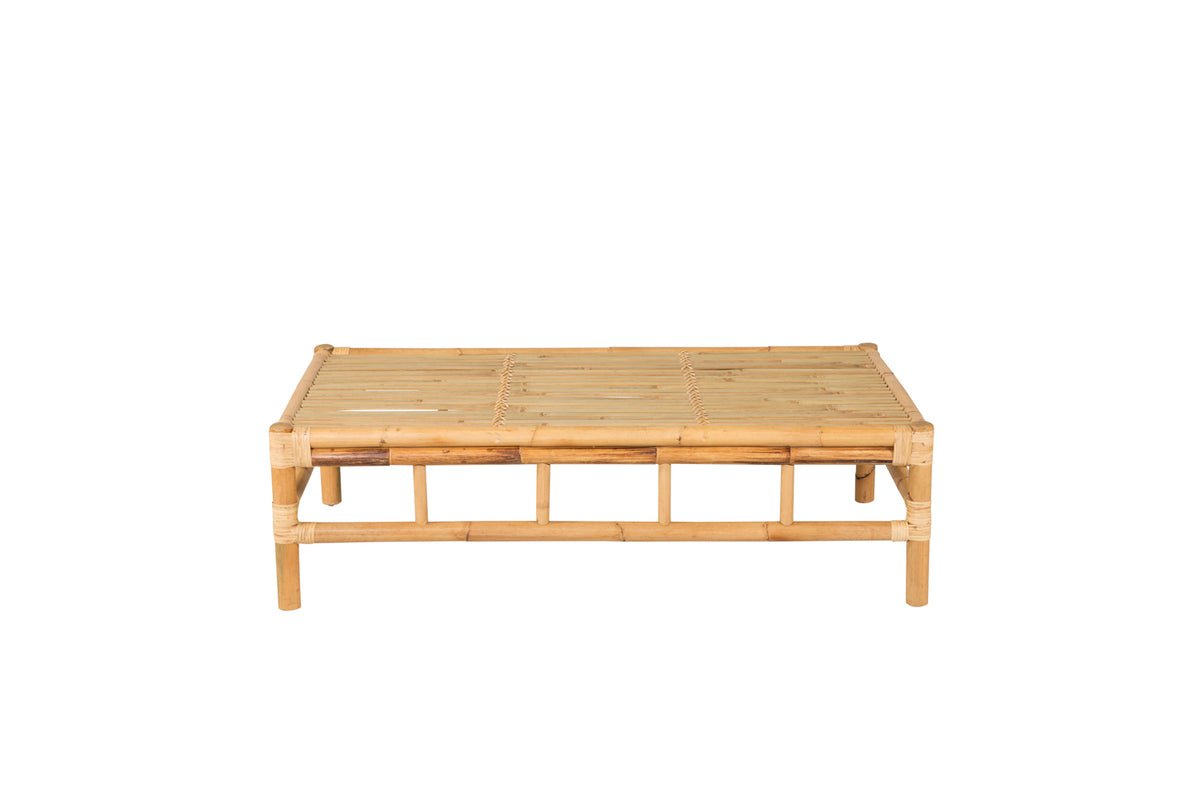Garten Couchtisch Zypern - Aus Rattan und Bambus in Natur-Optik