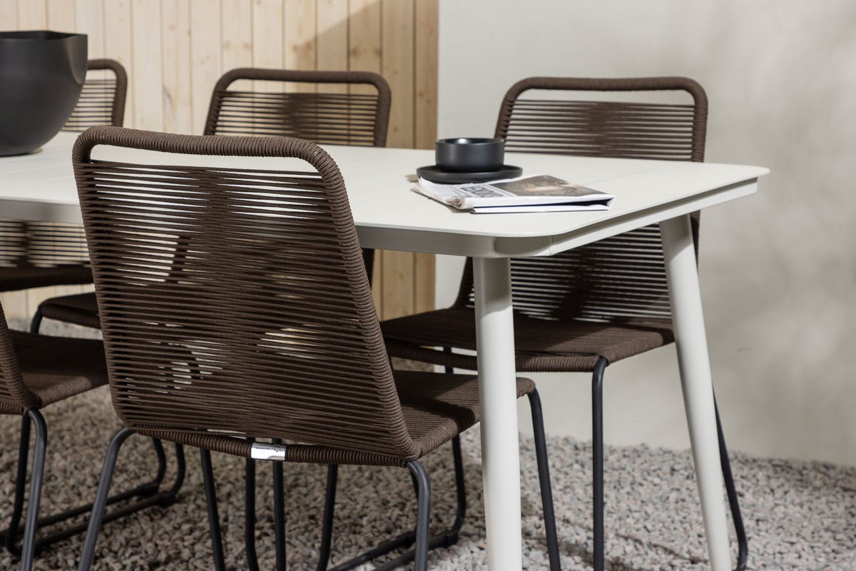 Garten Essgruppe Nashville – 7-teiliges Gartenmöbel-Set für bis zu 6 Personen