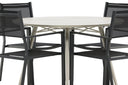 Garten Essgruppe Orlena – 5-teiliges Set in Beige/Schwarz