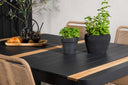 Garten Essgruppe Virello – 5-teiliges Gartenmöbel-Set in Schwarz/Braun