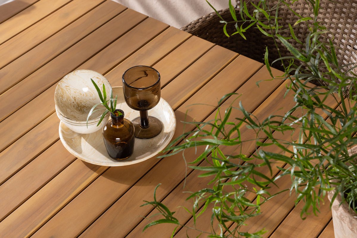 Garten Essgruppe Vista – 7-teiliges Gartenmöbel-Set mit Tisch aus Akazienholz