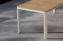 Garten Esstisch Ätna - 210x90 cm in Beige mit einer Tischplatte aus Aintwood