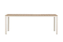 Garten Esstisch Ätna - 210x90 cm in Beige mit einer Tischplatte aus Aintwood