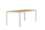 Garten Esstisch Ätna - 210x90 cm in Beige mit einer Tischplatte aus Aintwood