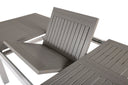 Garten Esstisch Ravello - Ausziehbar von 152 auf 210 cm mit weißem Aluminiumgestell