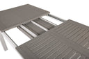 Garten Esstisch Ravello - Ausziehbar von 152 auf 210 cm mit weißem Aluminiumgestell