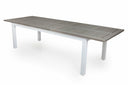Garten Esstisch Ravello - Ausziehbar von 152 auf 210 cm mit weißem Aluminiumgestell