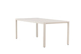 Garten Esstisch Vento - 200x90 cm aus Aluminium in Beige oder Schwarz