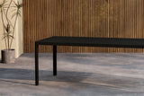 Garten Esstisch Vento - 200x90 cm aus Aluminium in Beige oder Schwarz