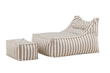 Garten- Loungesessel Hello Kombi - Wahlweise in Weiß/Braun oder Beige