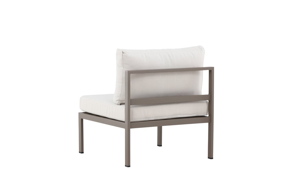 Garten Loungesessel Selva - Outdoor-Sessel mit Aluminium Gestell und zwei Kissen