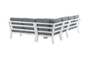 Garten Loungeset Adam – mit Tisch aus Aluminium & Glas